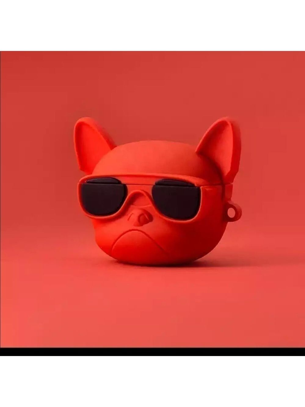 Red AirPods Pro Only - Adorable Frenchie Bulldog Case Earbuds Case - Picture 7 of 7